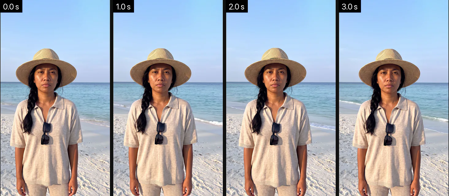 Frames from a replaced AI-generated clip, Draft Thirty-Eight, hook B take 1